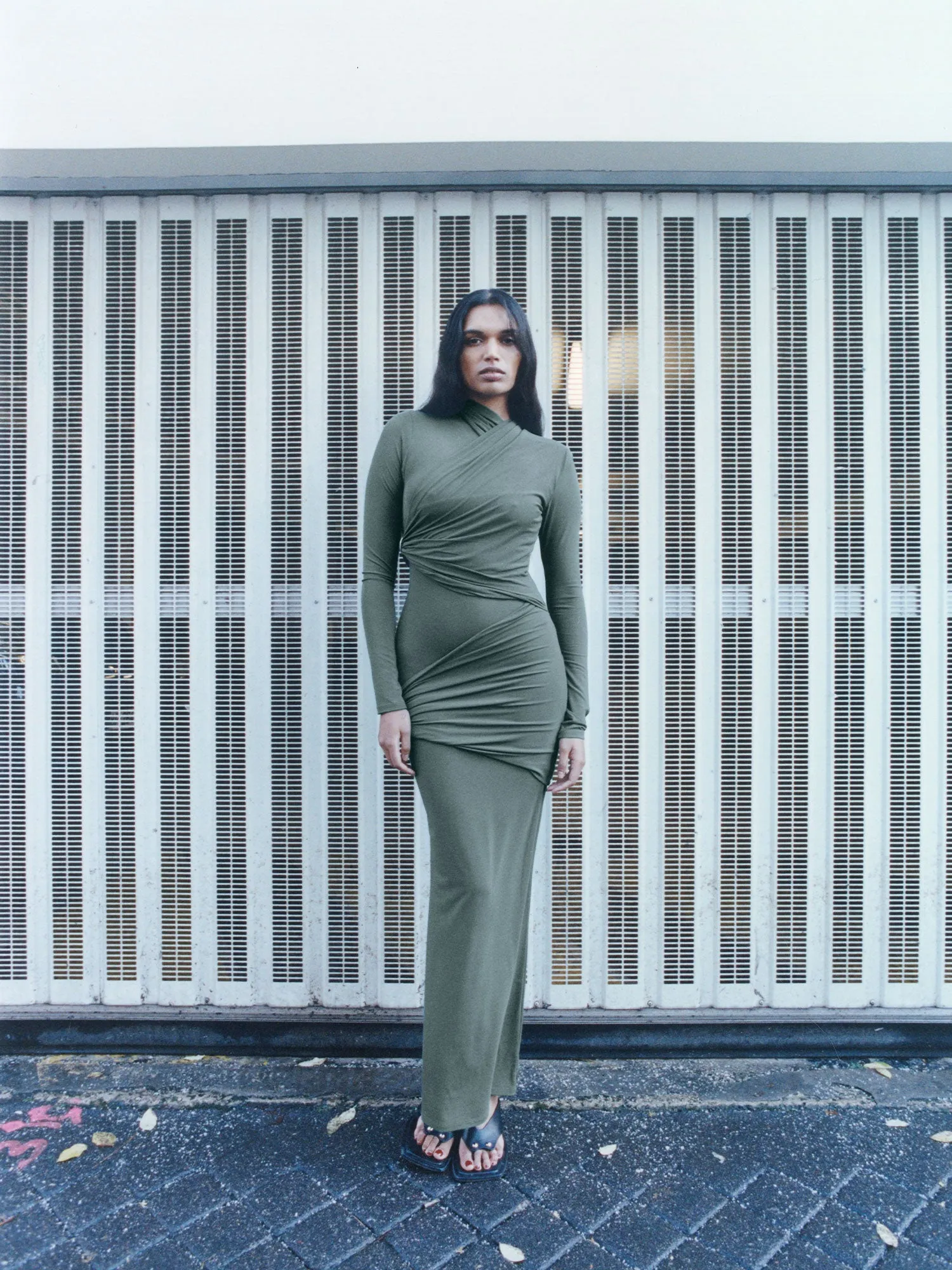 08 Aria Dress | Sicilian Olive