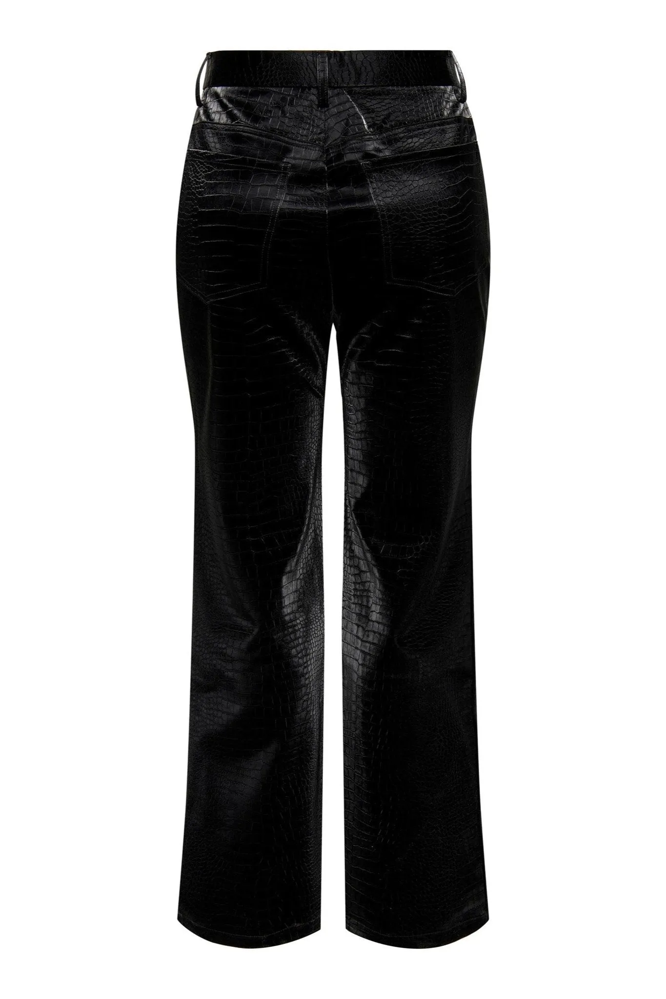 Alma Croco Pants - Black