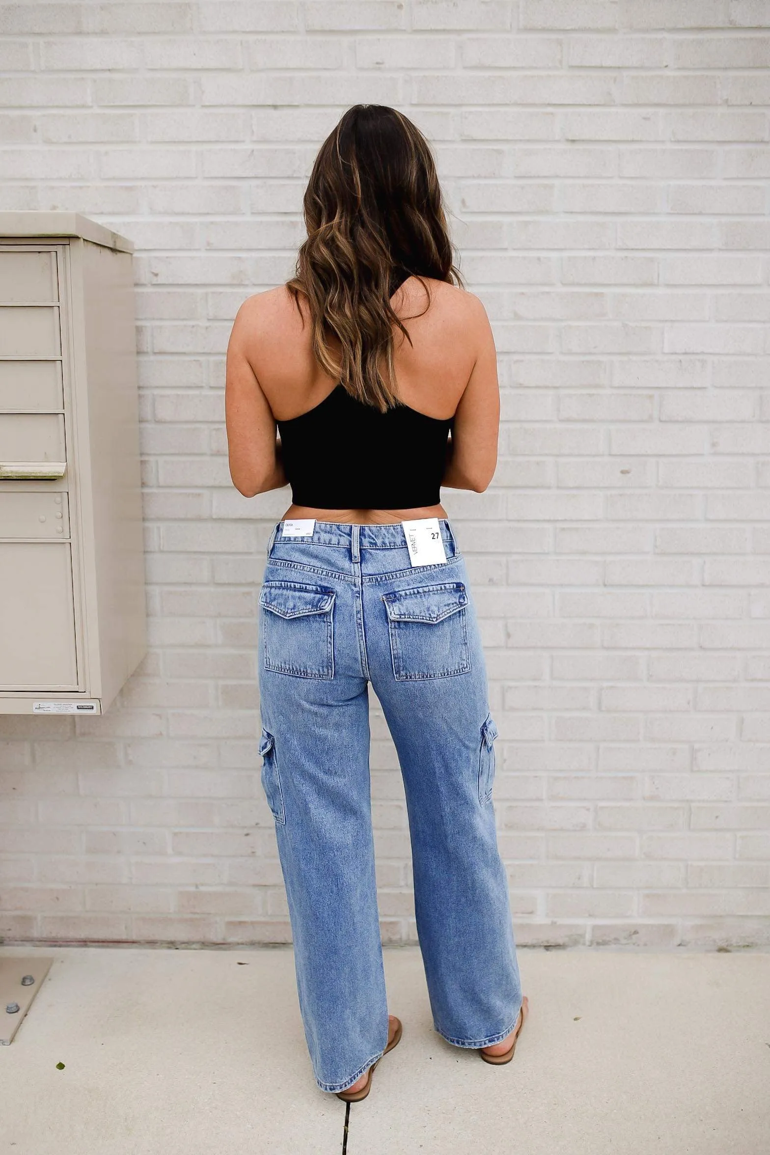 Amie High Rise Cargo Jeans