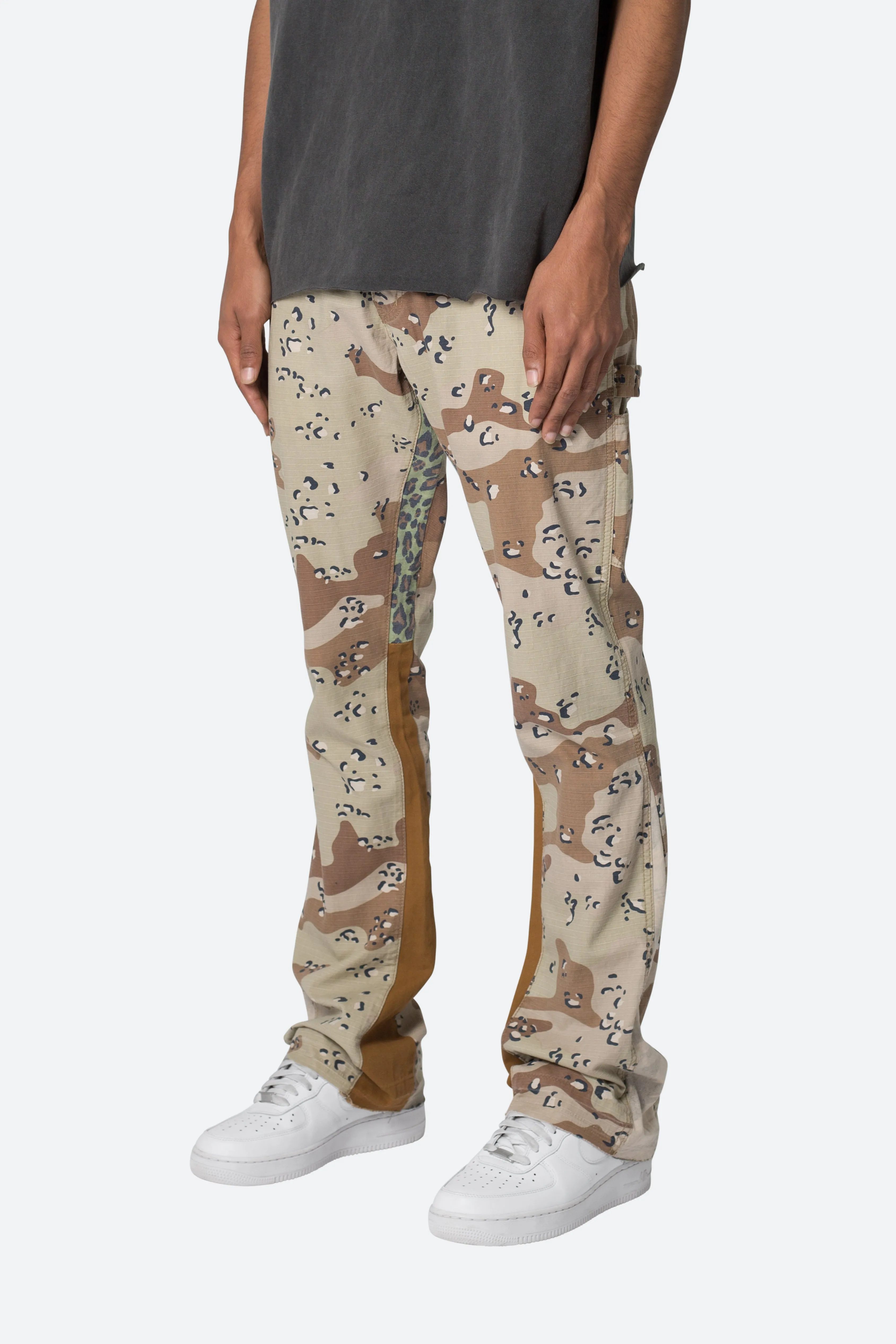 B493 Flare Denim - Desert Camo