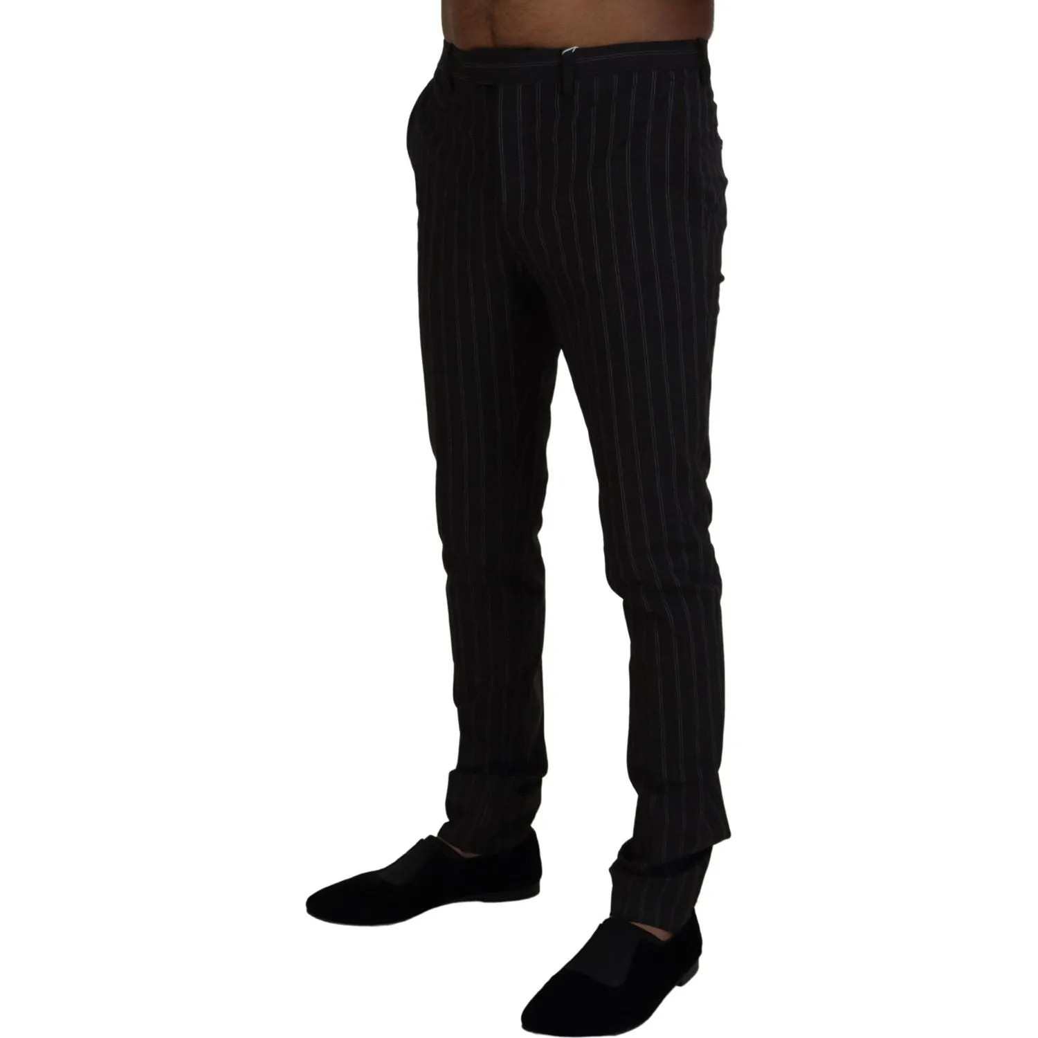 BENCIVENGA Elegant Striped Viscose Dress Pants for Men