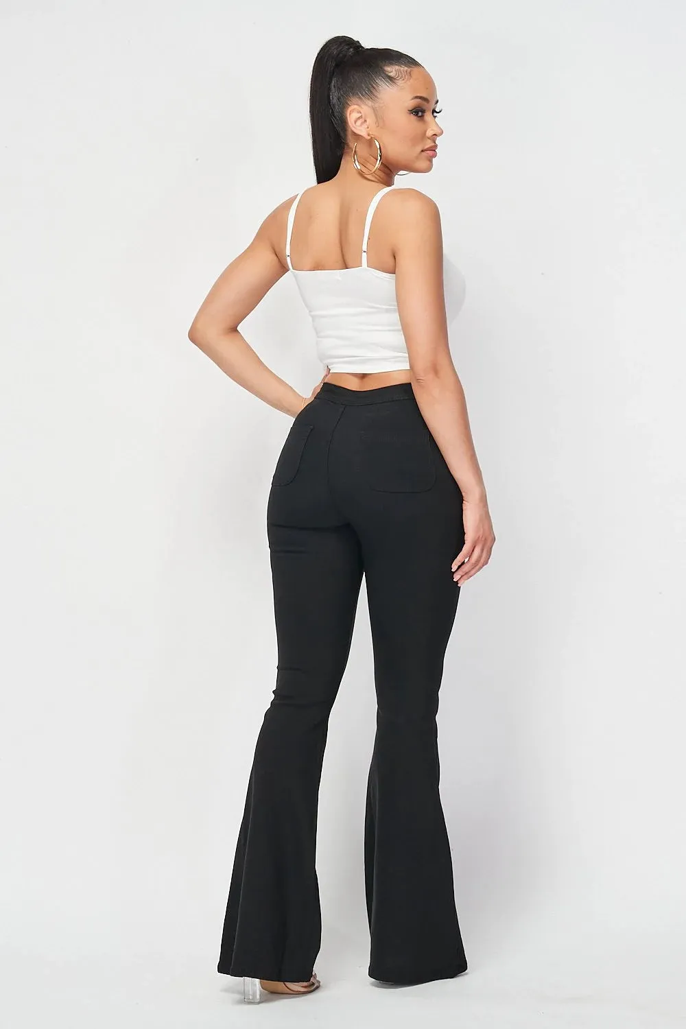 Black Bell Bottom Jeans