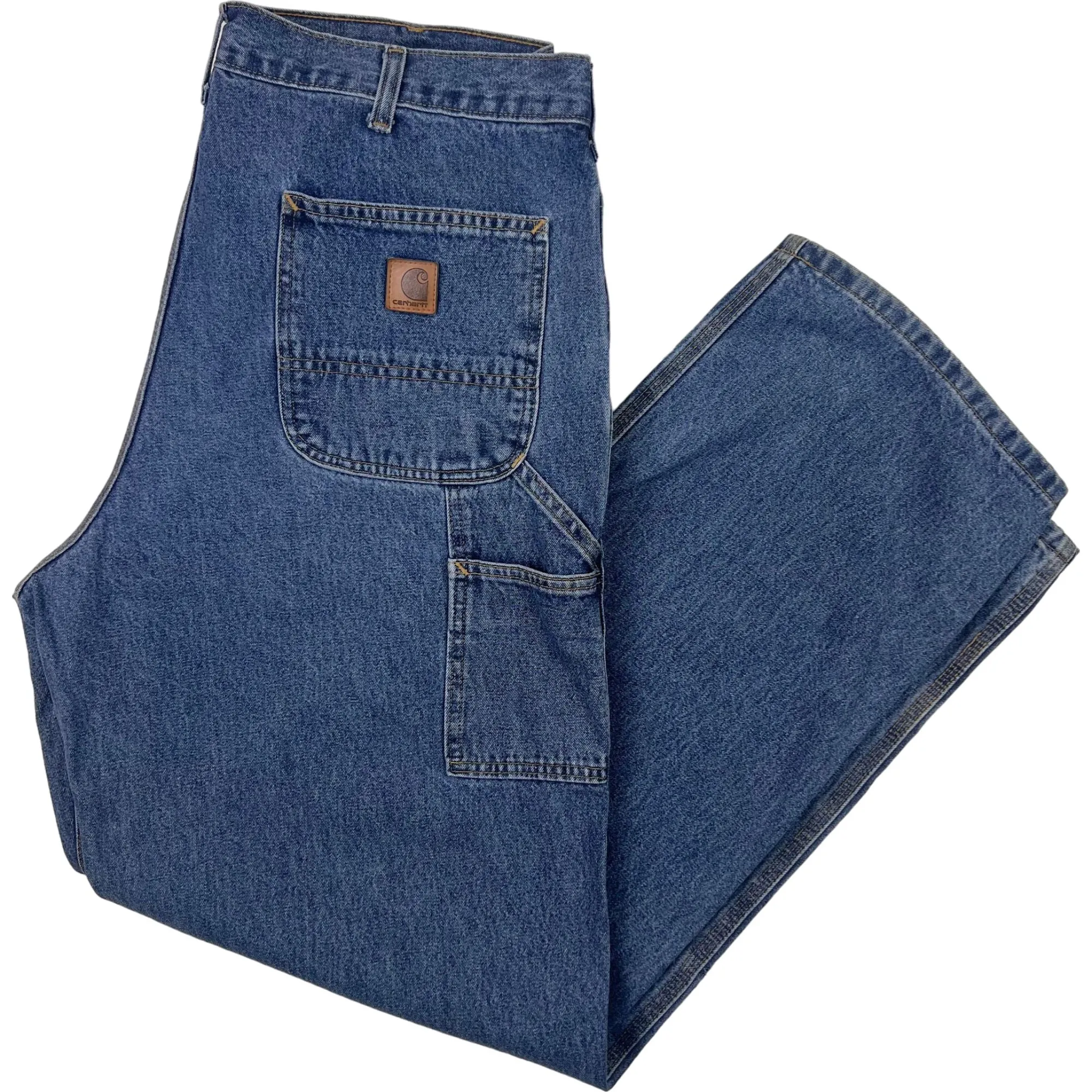 Carhartt Original Dungaree Fit Denim Carpenter Jeans Blue