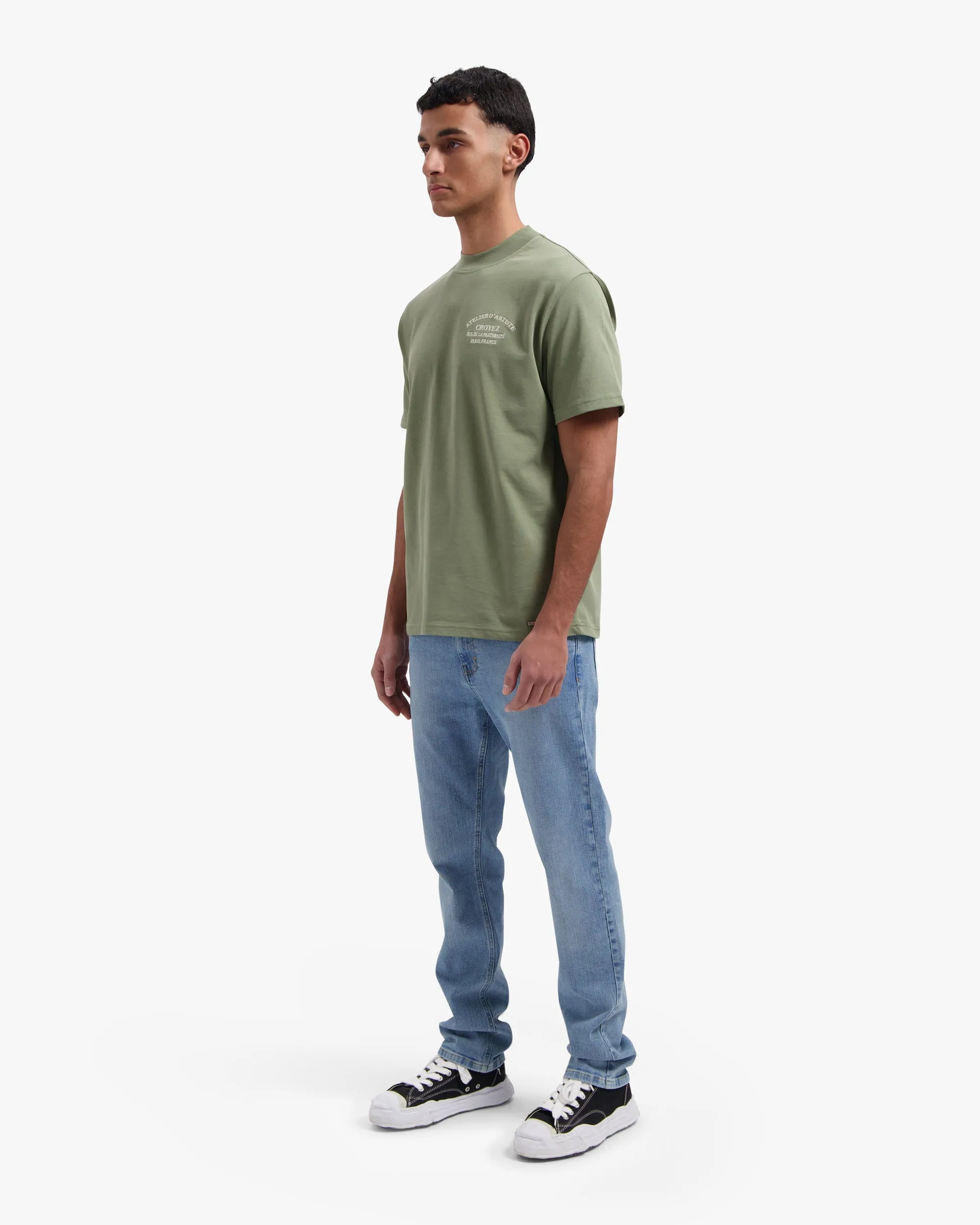 CROYEZ ATELIER T-SHIRT - WASHED OLIVE