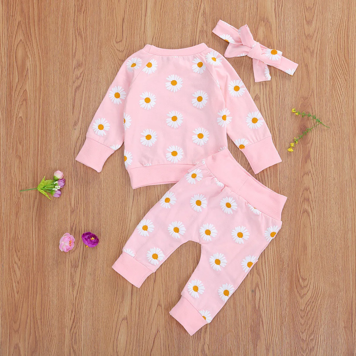 Daisy Tracksuit Set 3Pcs Set - Toddler Outfits