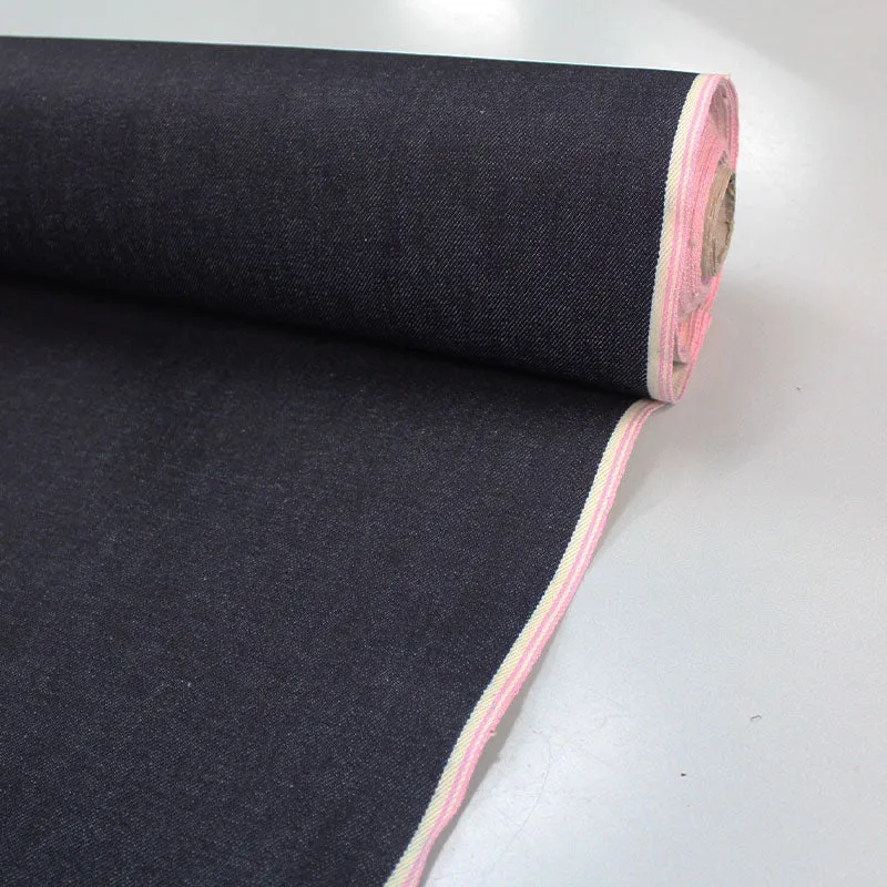 Dressmaking Narrow Width Pink Selvedge Premium Denim