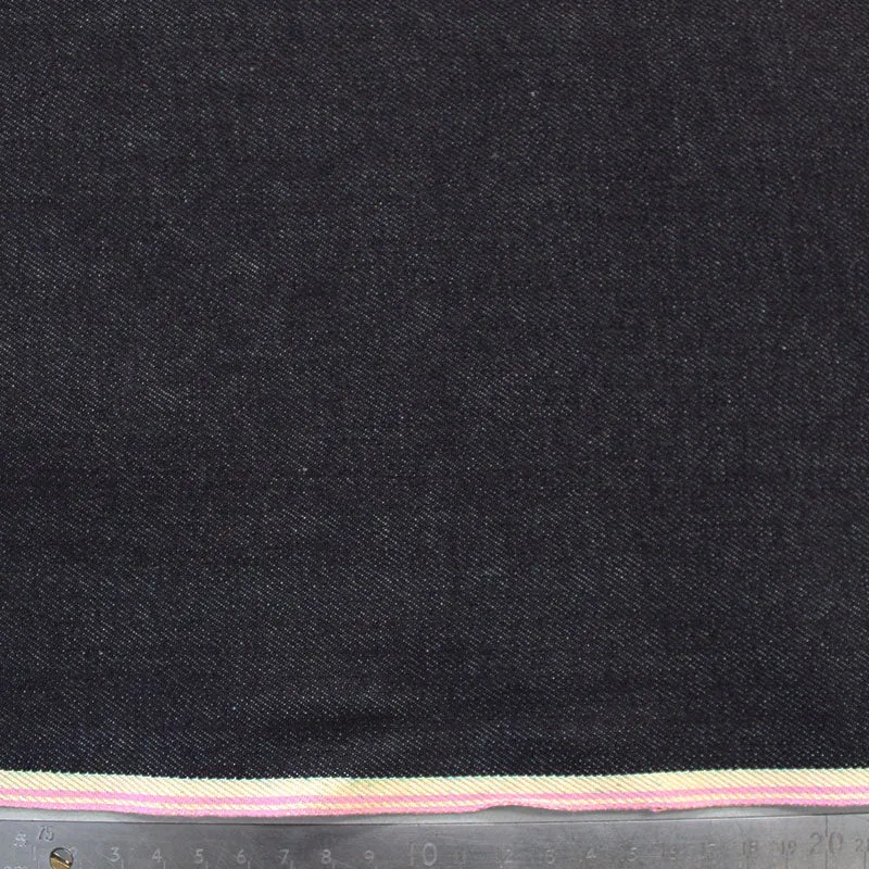 Dressmaking Narrow Width Pink Selvedge Premium Denim