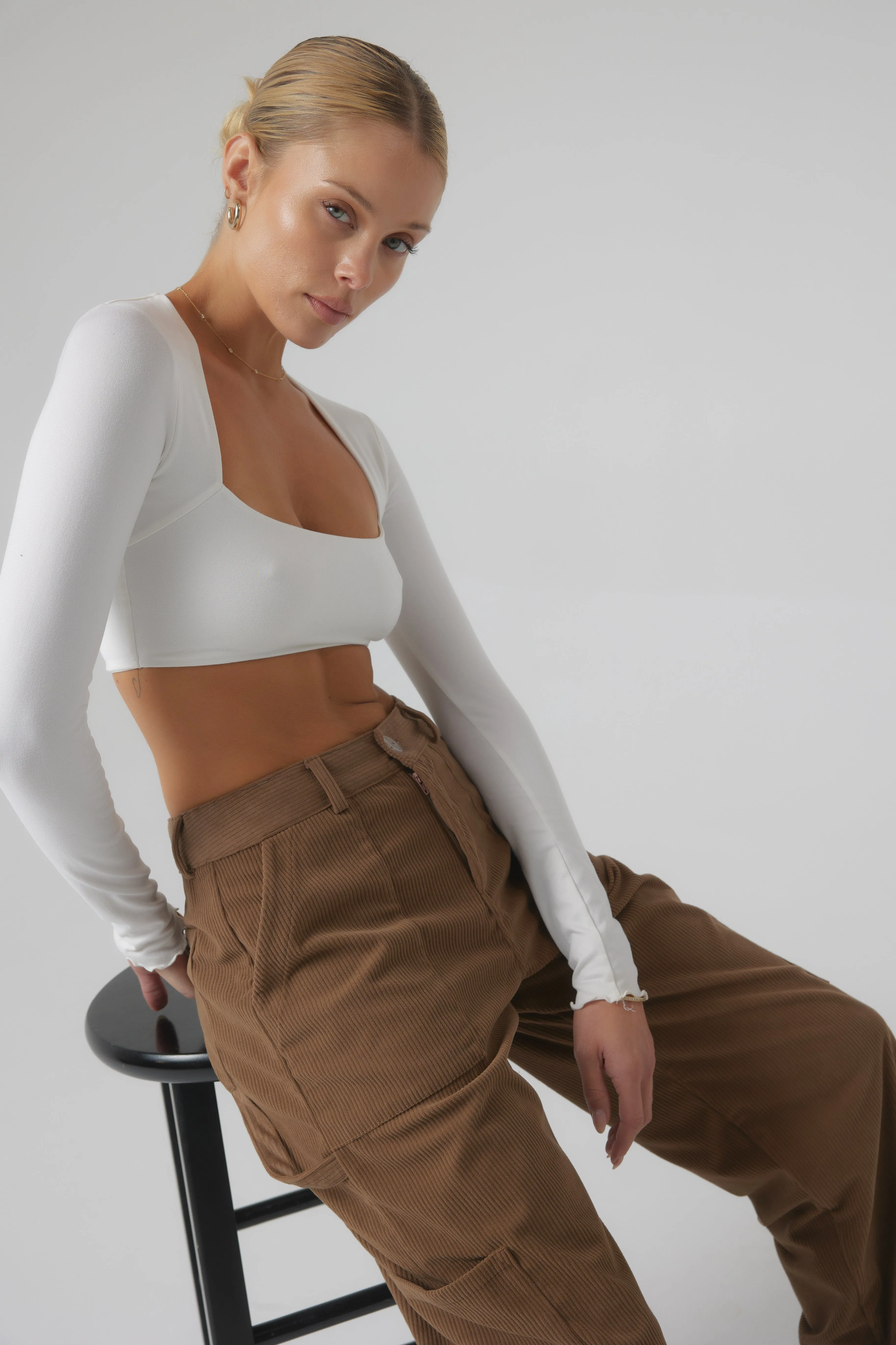 Elsa Cargo Pant in Espresso