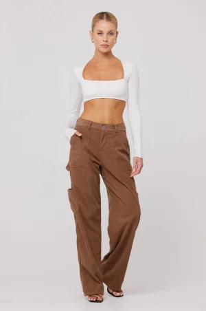 Elsa Cargo Pant in Espresso