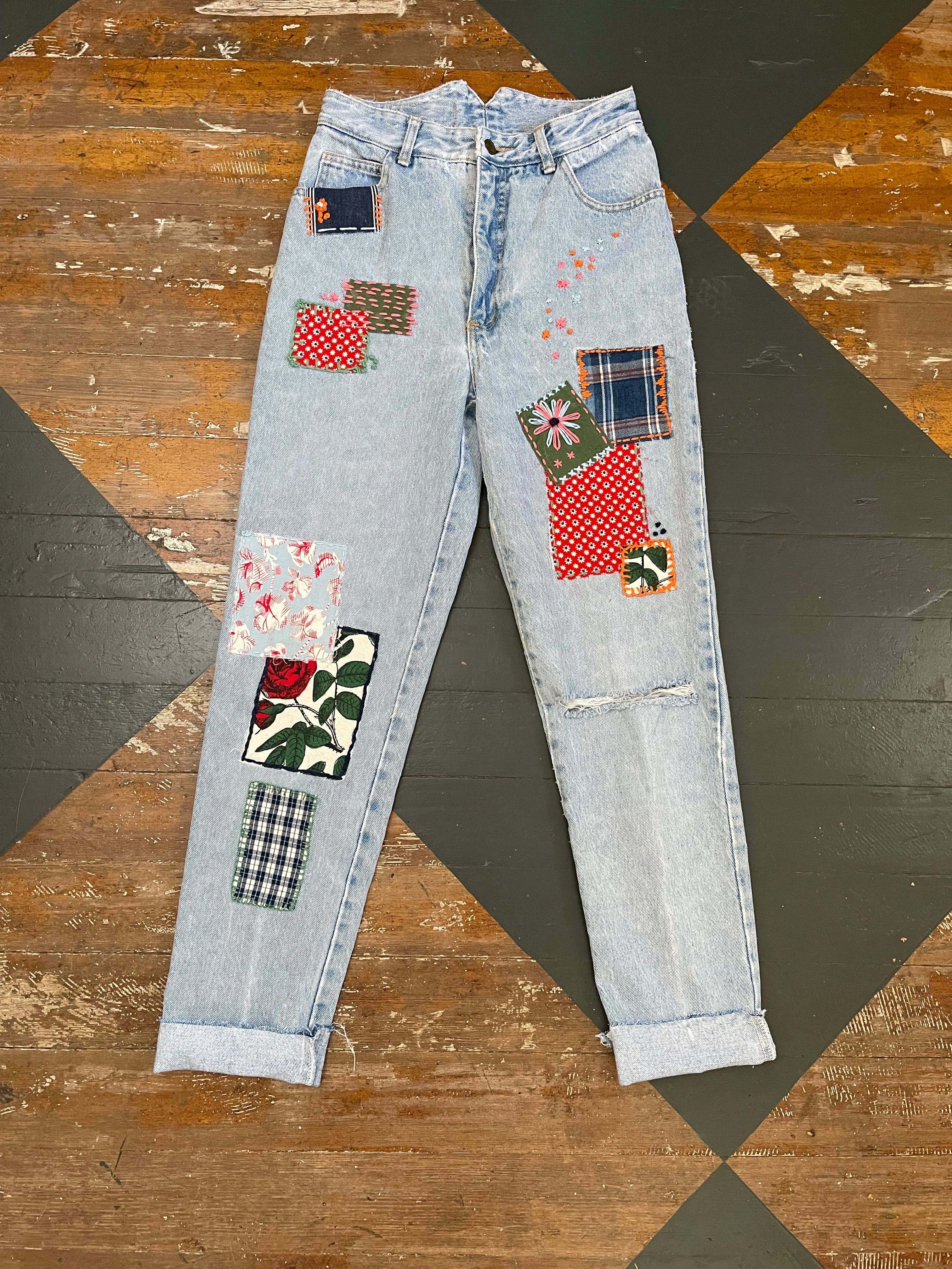 EMBROIDERED PATCH VTG DENIM - 25/0