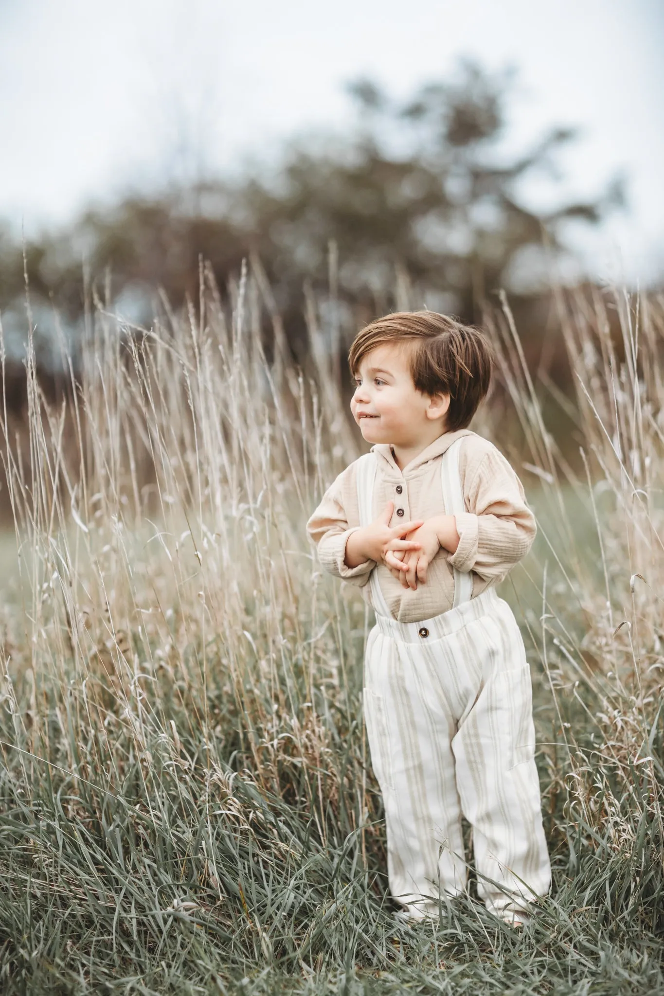 Finn Pants (desert stripe linen)