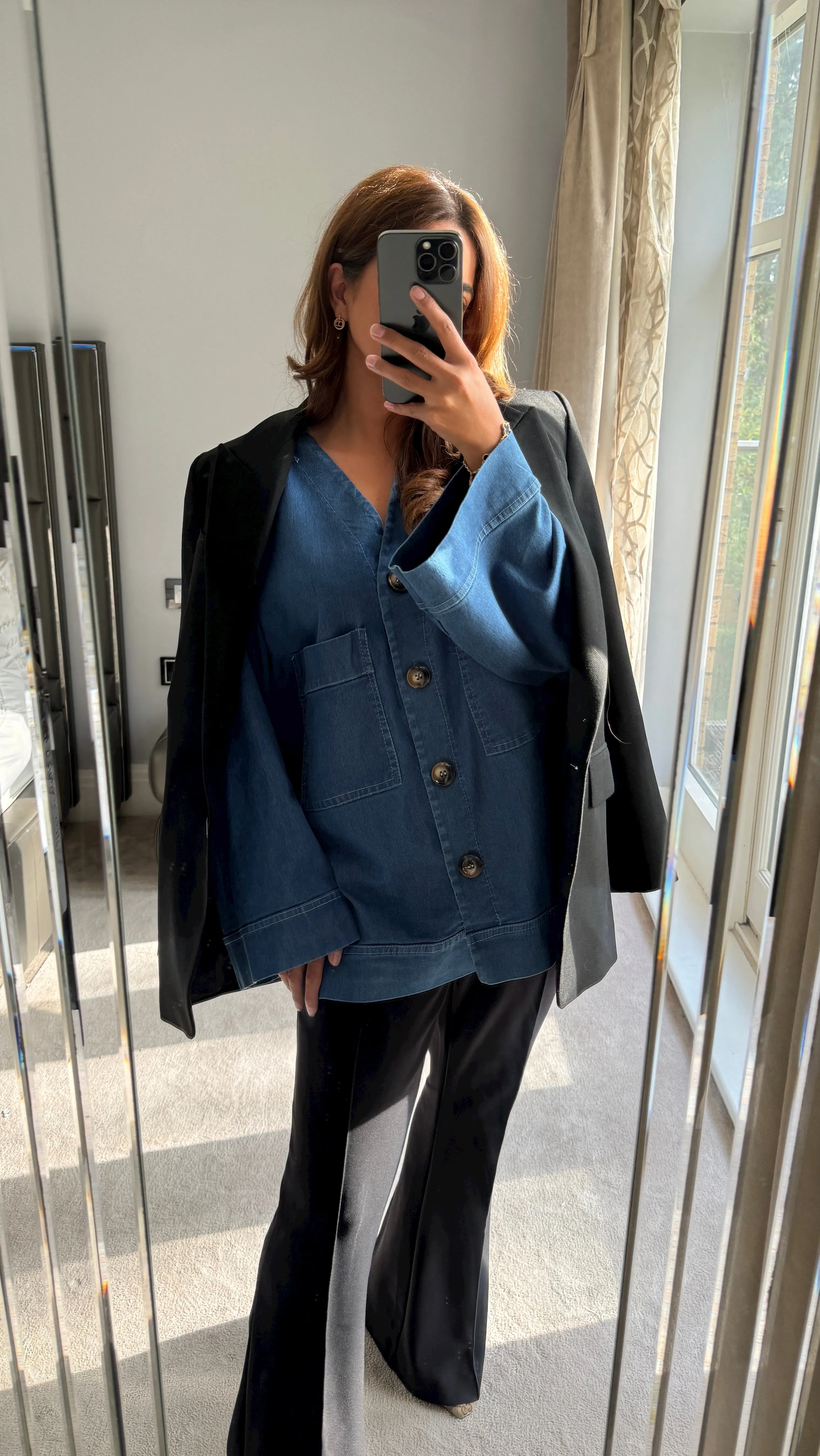 freya shirt in denim