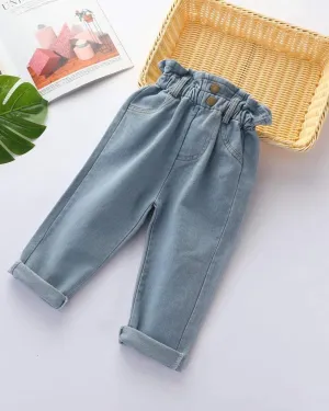 Girls High Waisted Jeans