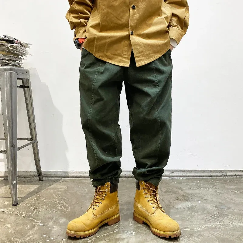 High Quality Brown Cargo Pants Men's Streetwear