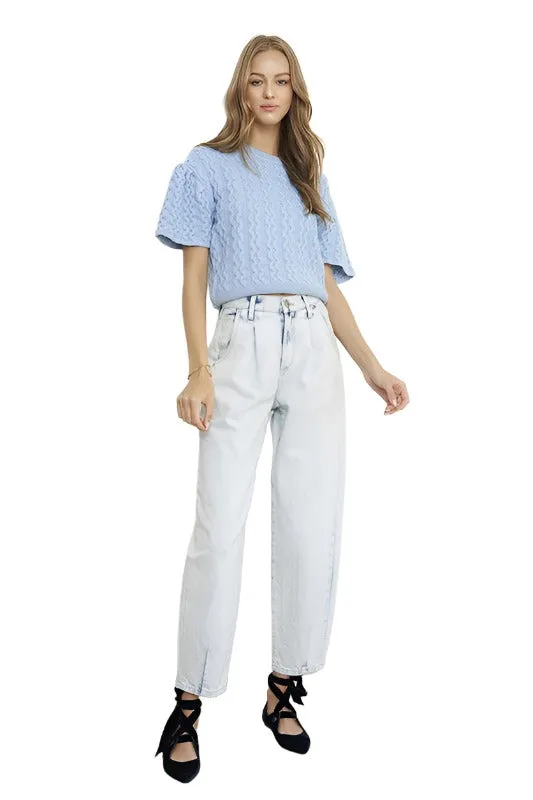 High Rise Balloon Slouch Jeans