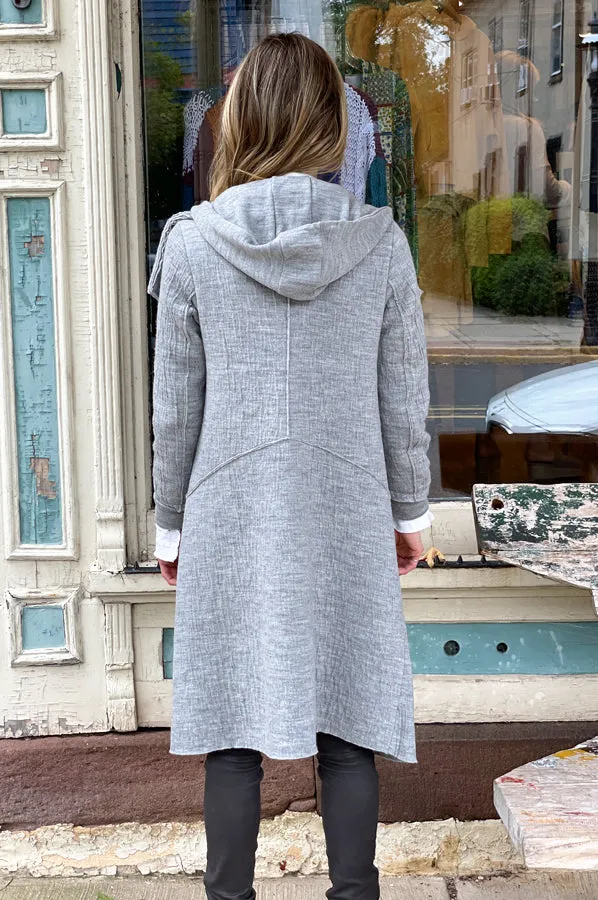 Hooded Coat - Grey