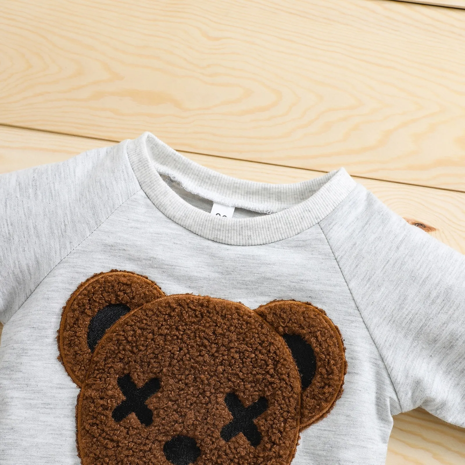 Kids Cotton Tracksuit Set - Fuzzy Bear