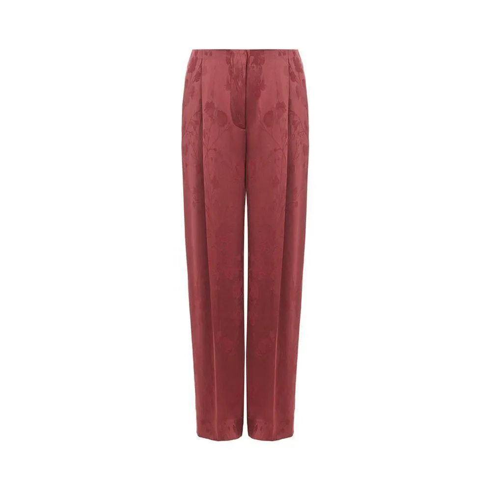 Lardini Elegant Red Tailored Pants