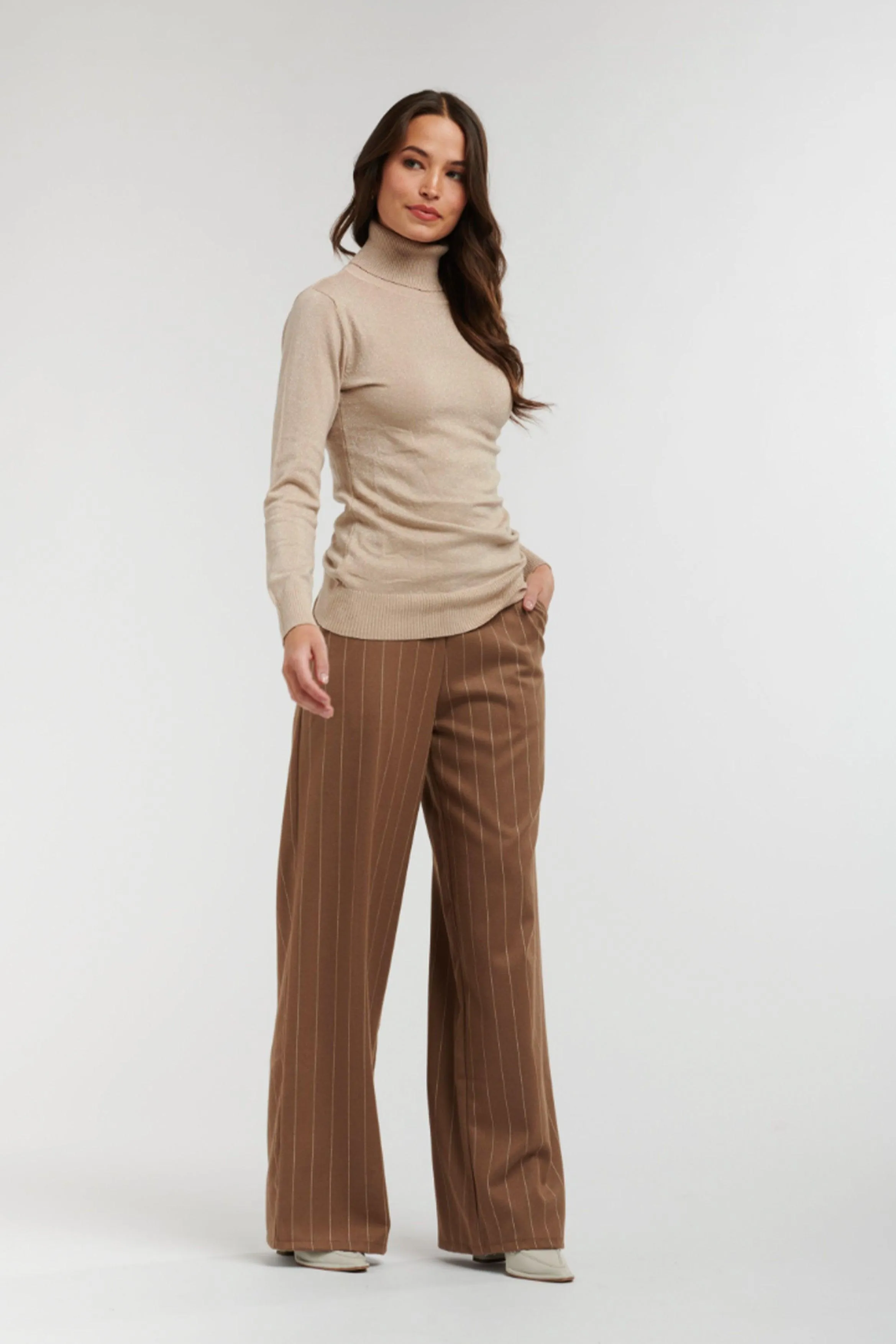 Lurex Skivvy | Beige