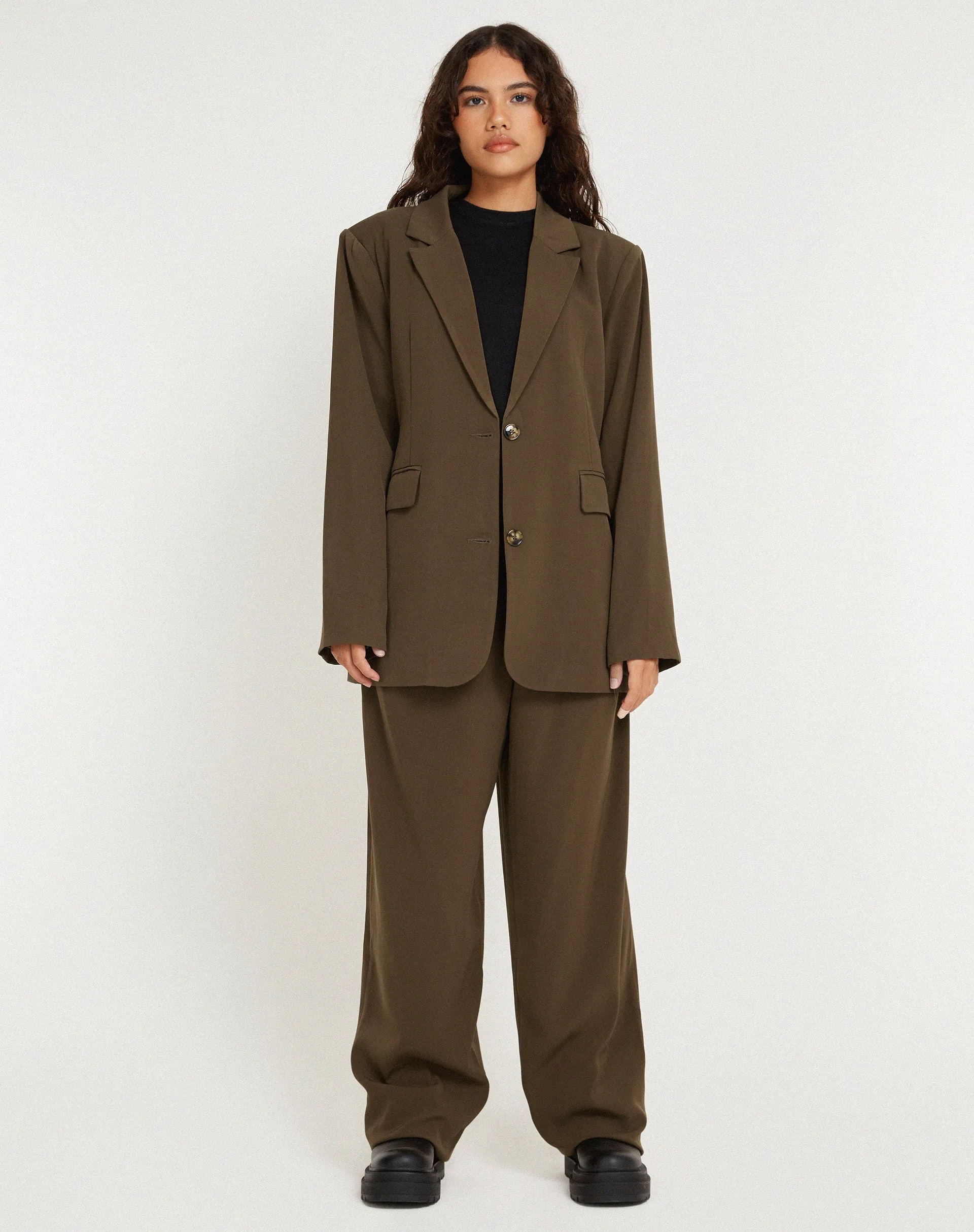 Maiwa Blazer in Tailoring Truffle