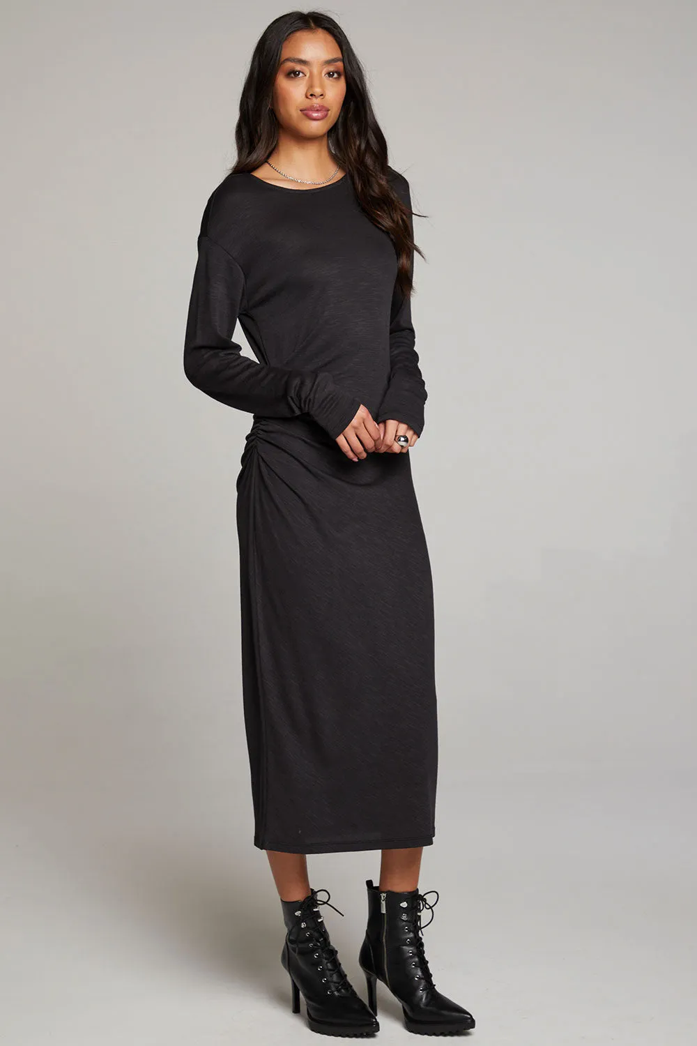 Memory Licorice Midi Dress