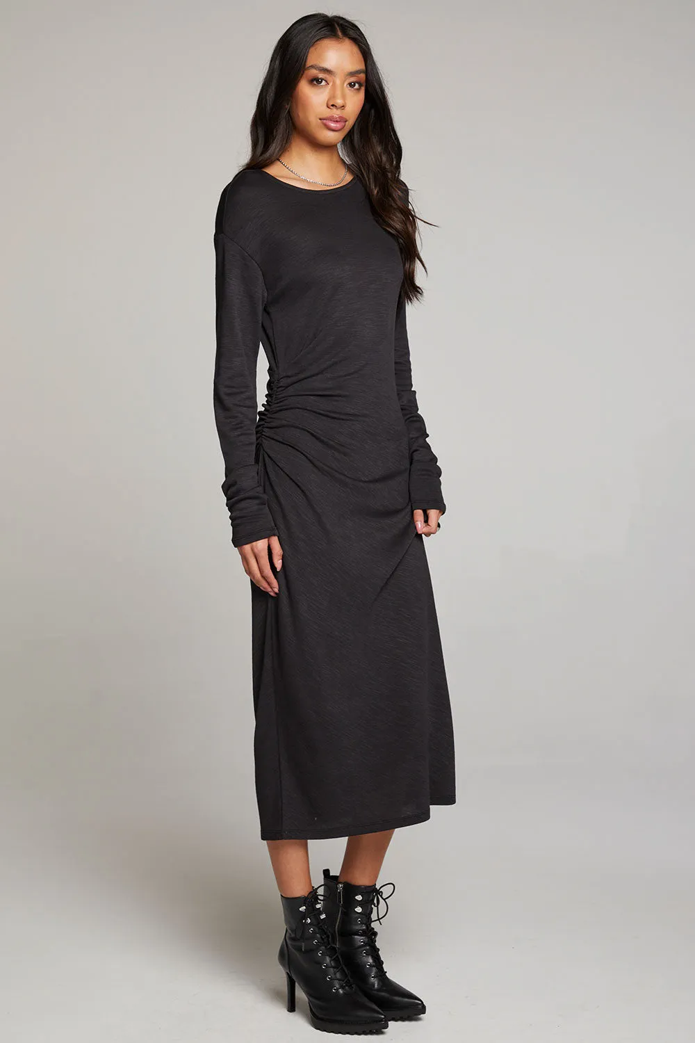 Memory Licorice Midi Dress