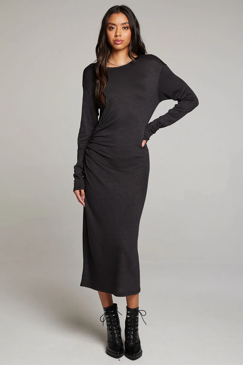 Memory Licorice Midi Dress