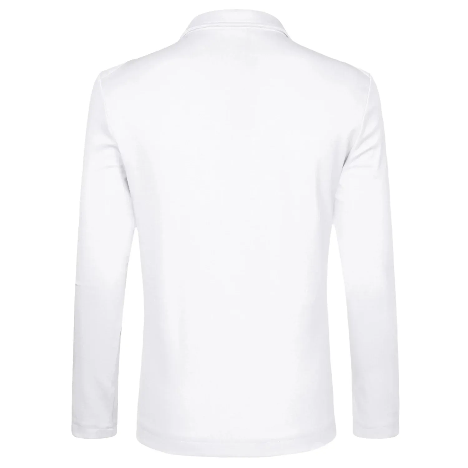 Men's Blazers Knitted Jacket with Long Sleeves and Pockets with Notched Lapel Lars Amadeus ,  white