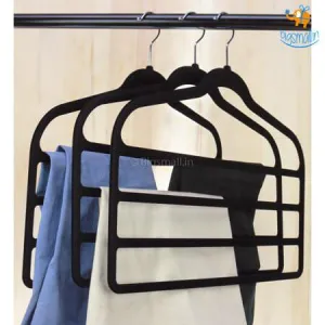 Multi-layer Cloth Hanger (Black)