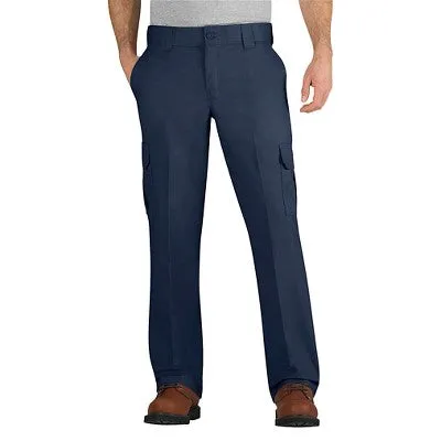 NEW - Dickies Men's FLEX Regular Fit Straight Leg Cargo Pants - Dark Navy 38x32