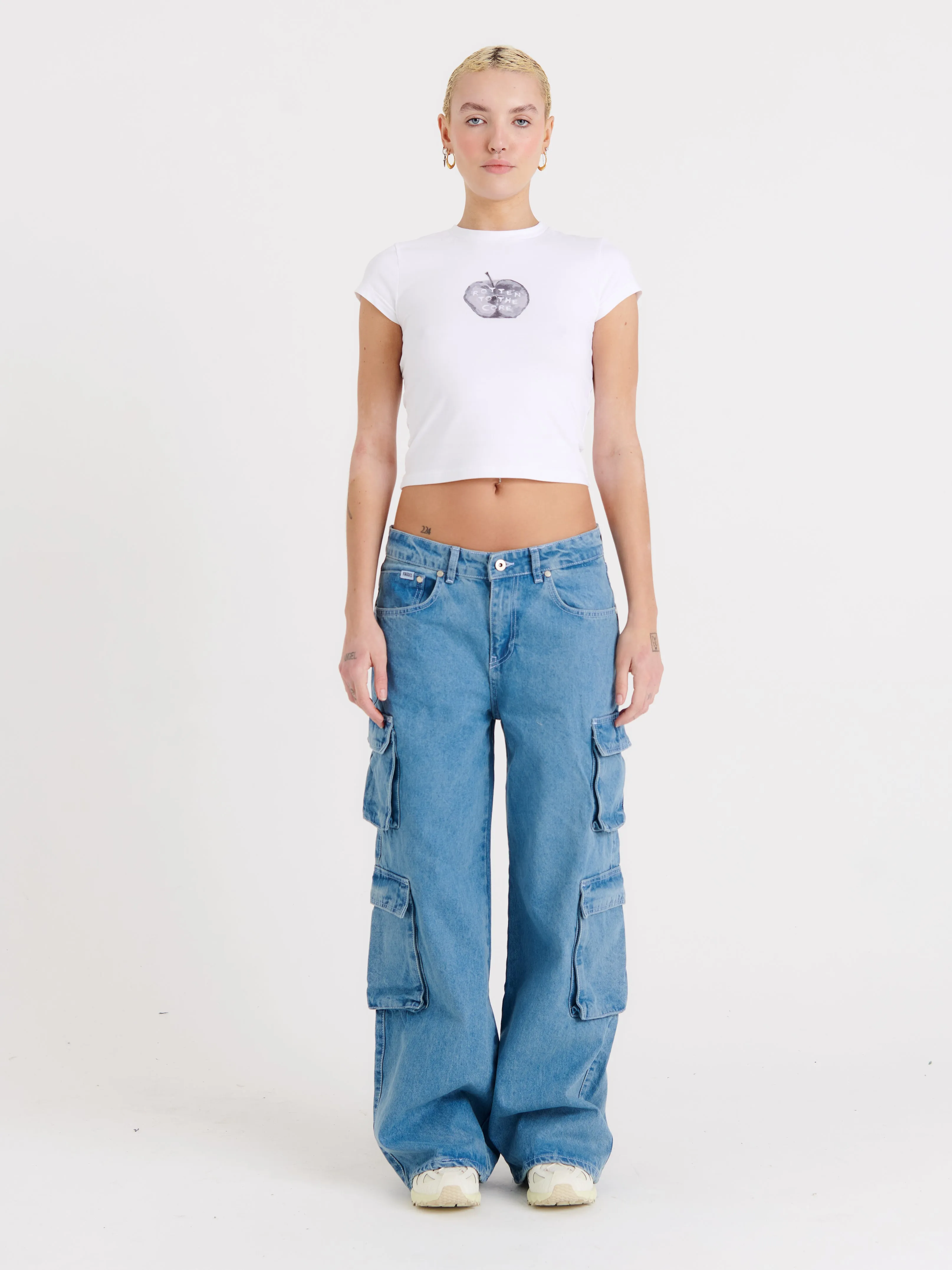 Organic Combat Release Jean Light Blue