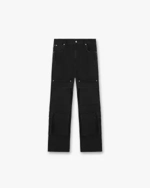 R3Ca Cargo Denim - Black