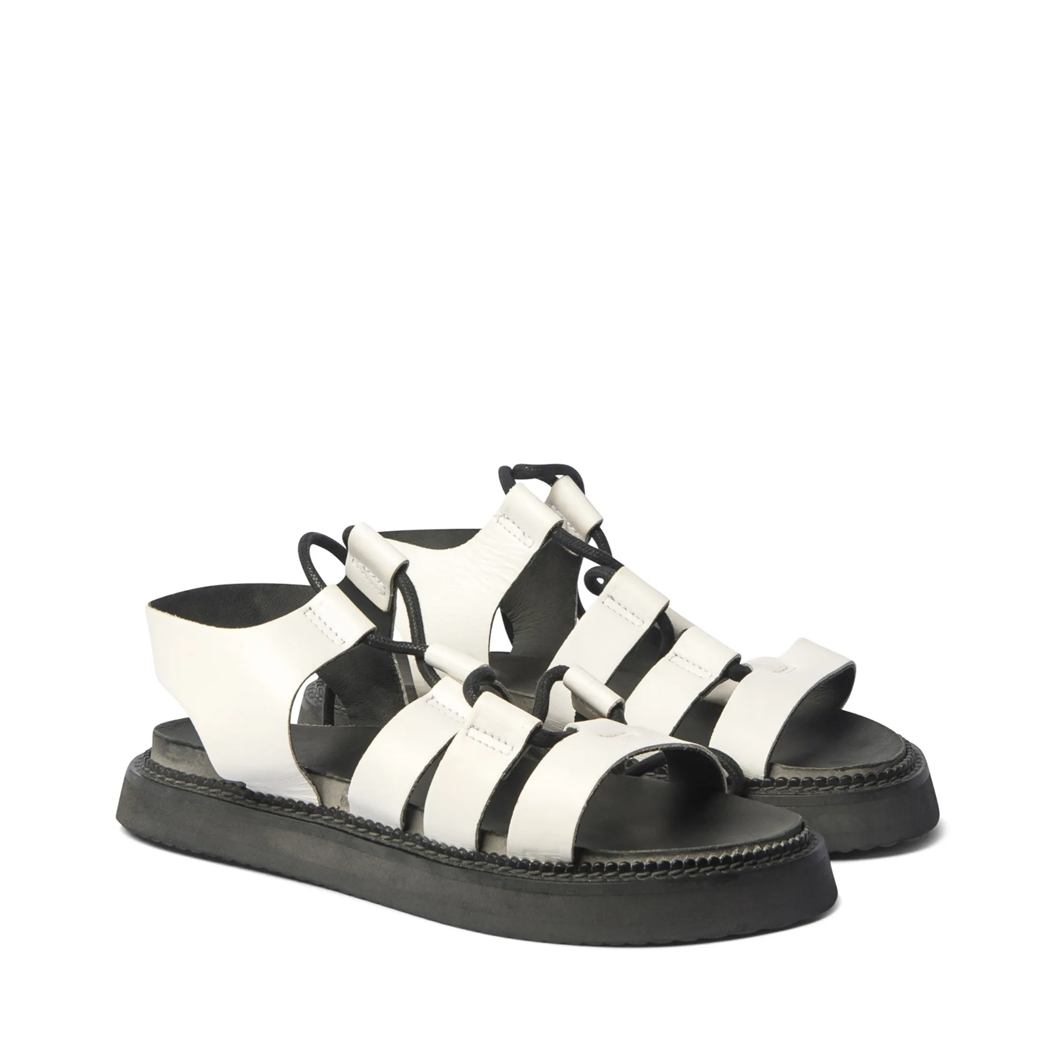 Record Sandal in White