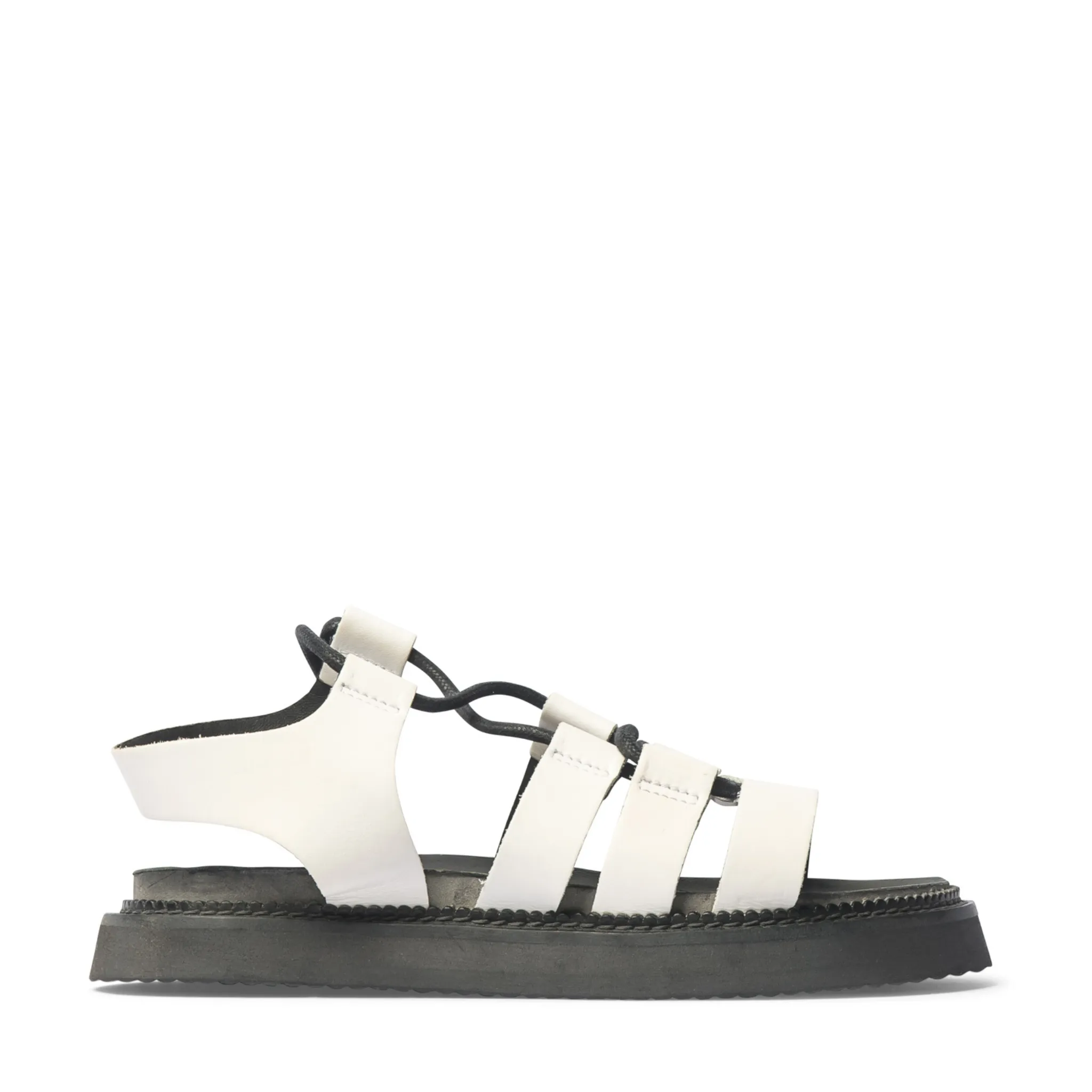 Record Sandal in White