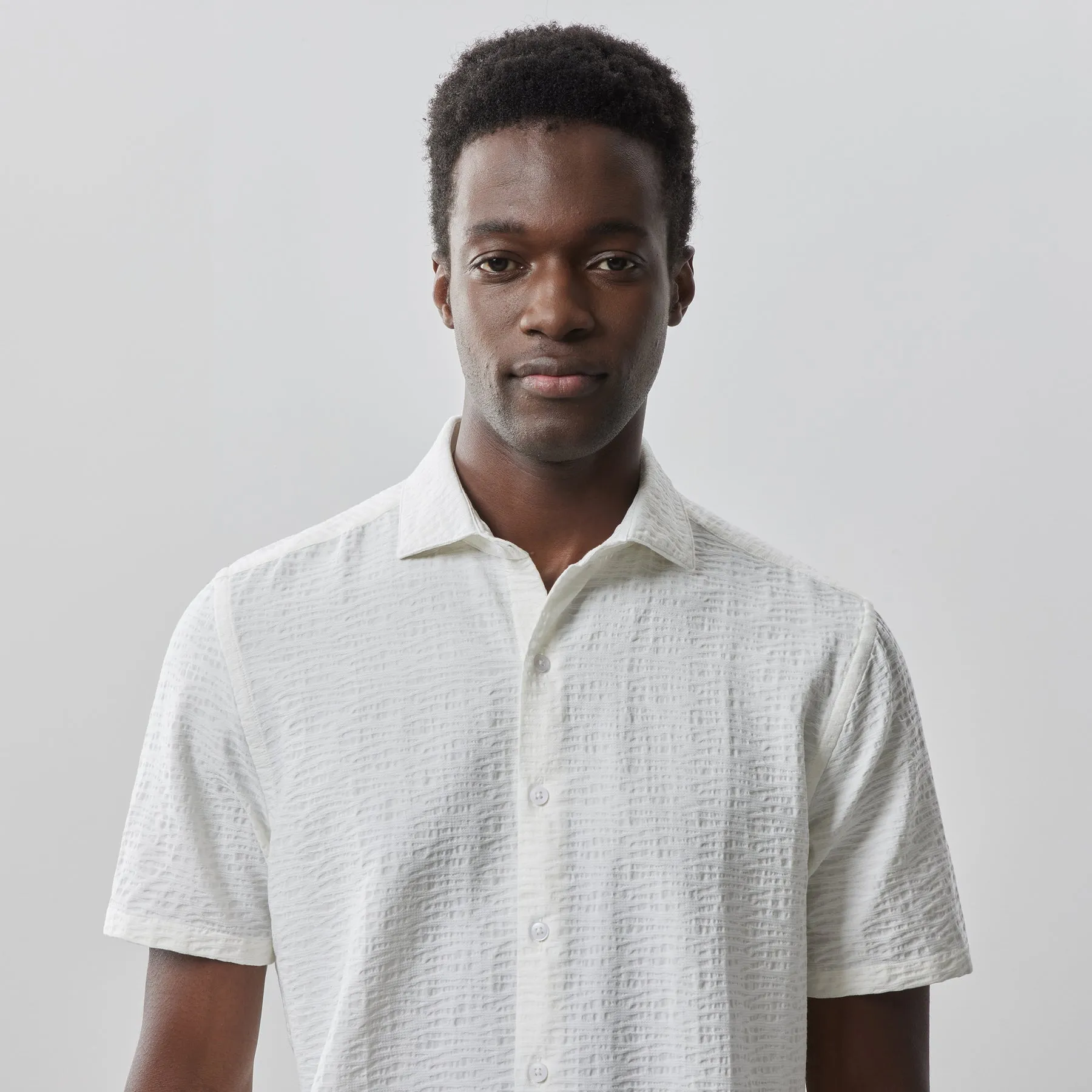 Robert Barakett Calyx Jacquard Woven SS Shirt