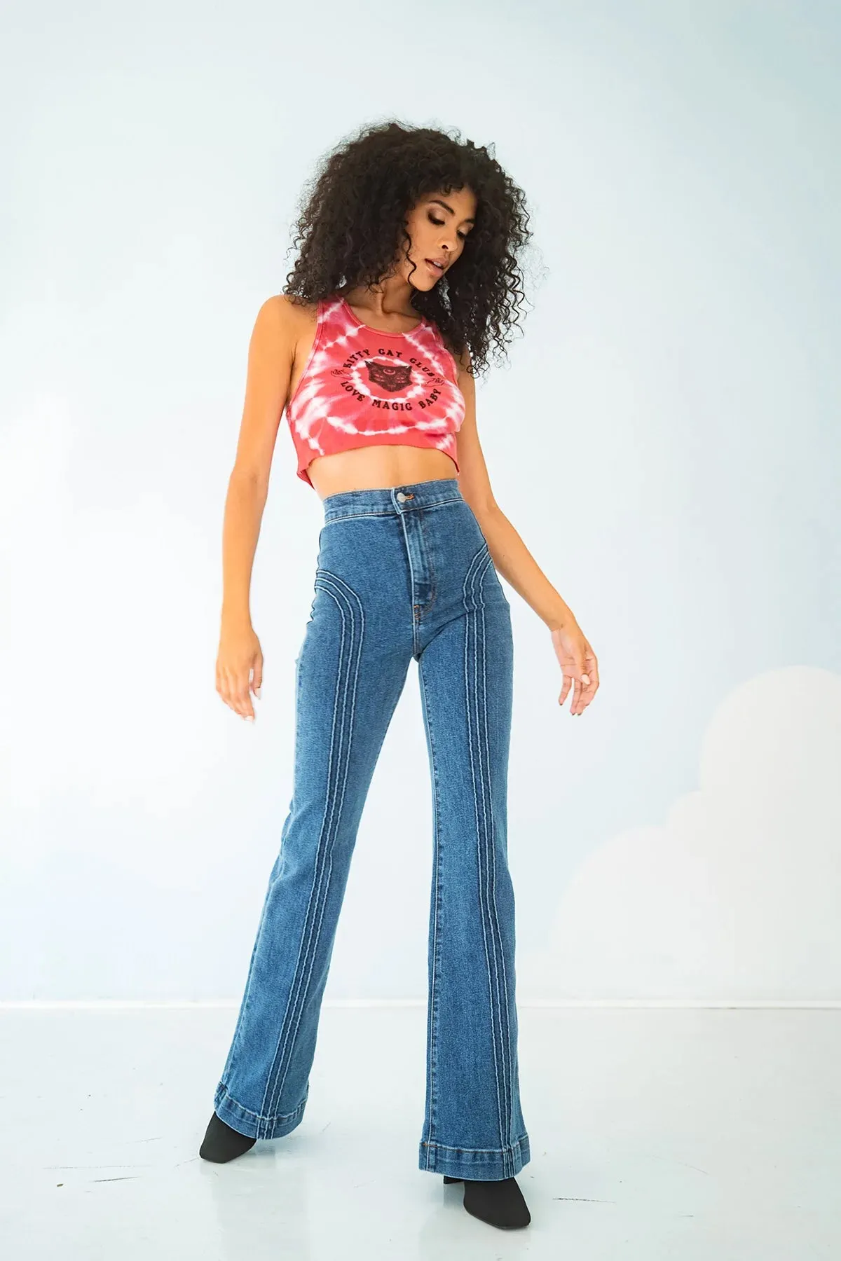 Rollergirl Flares / Blue Clue Wash