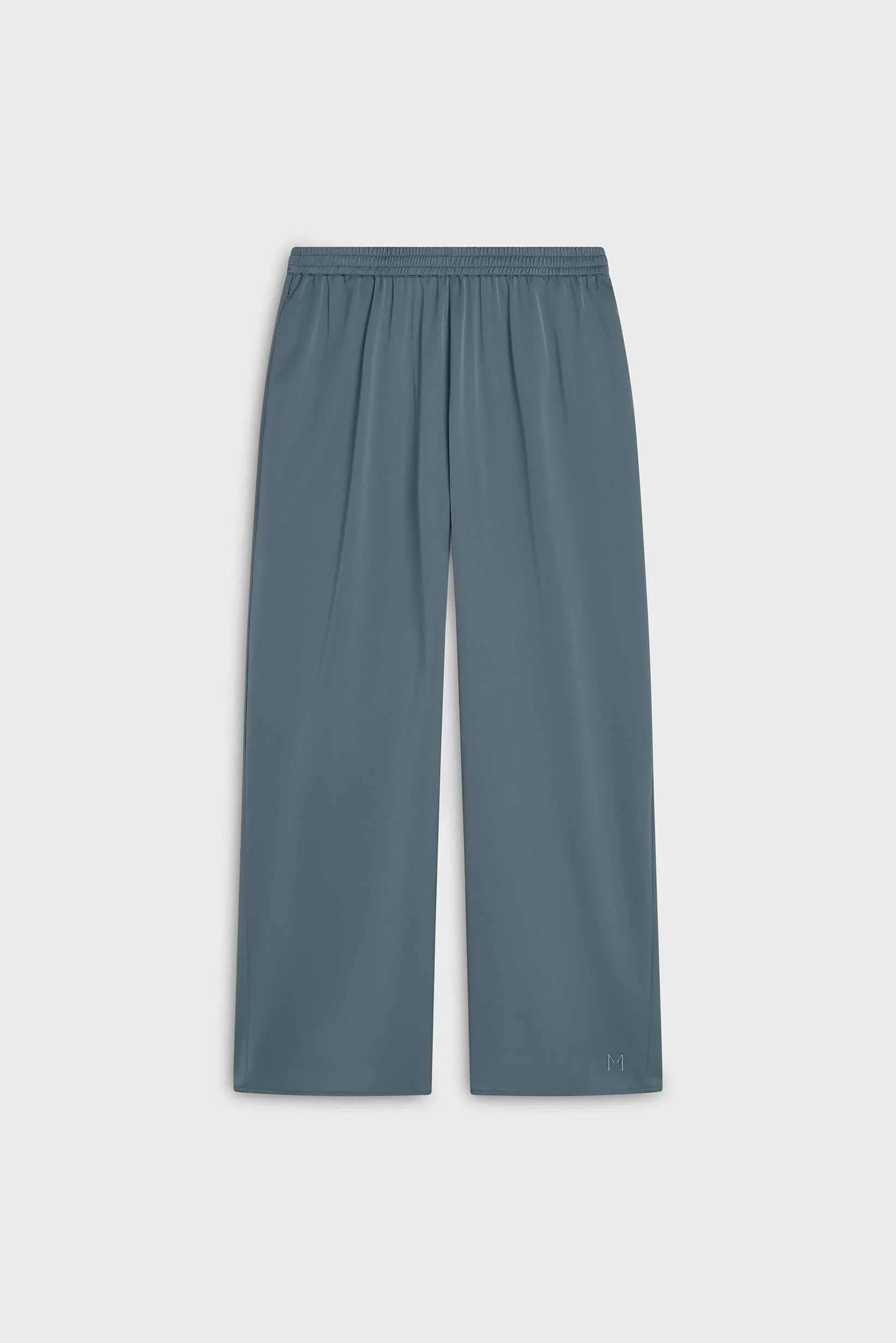 Satin Pants | Dusty Indigo