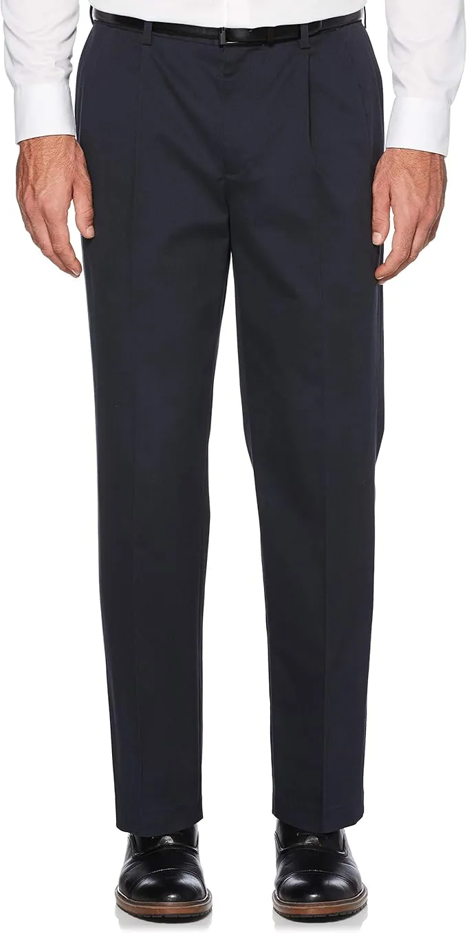 Savane Men's Flat Front Performance Chinos - BIG