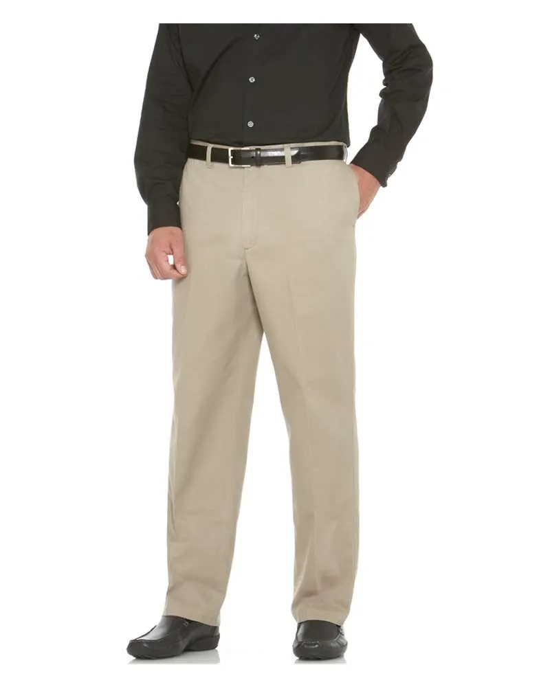 Savane Men's Flat Front Performance Chinos - BIG