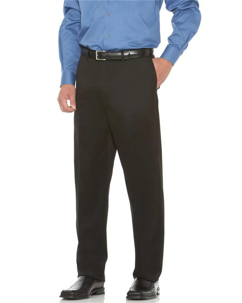 Savane Men's Flat Front Performance Chinos - BIG