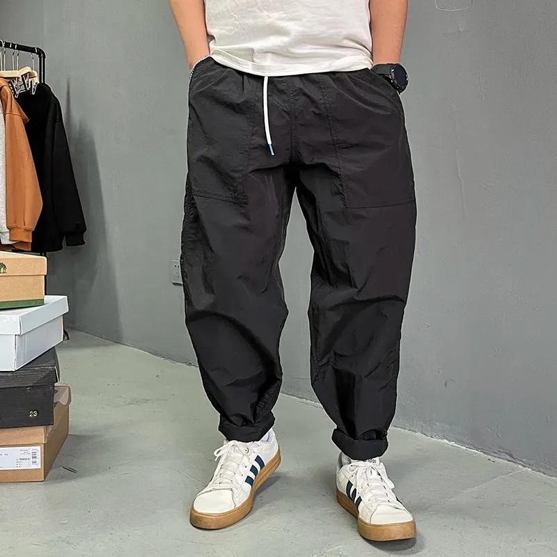 Thin Functional Cargo Pants Men Clothing Casual Sports Jogging Trousers