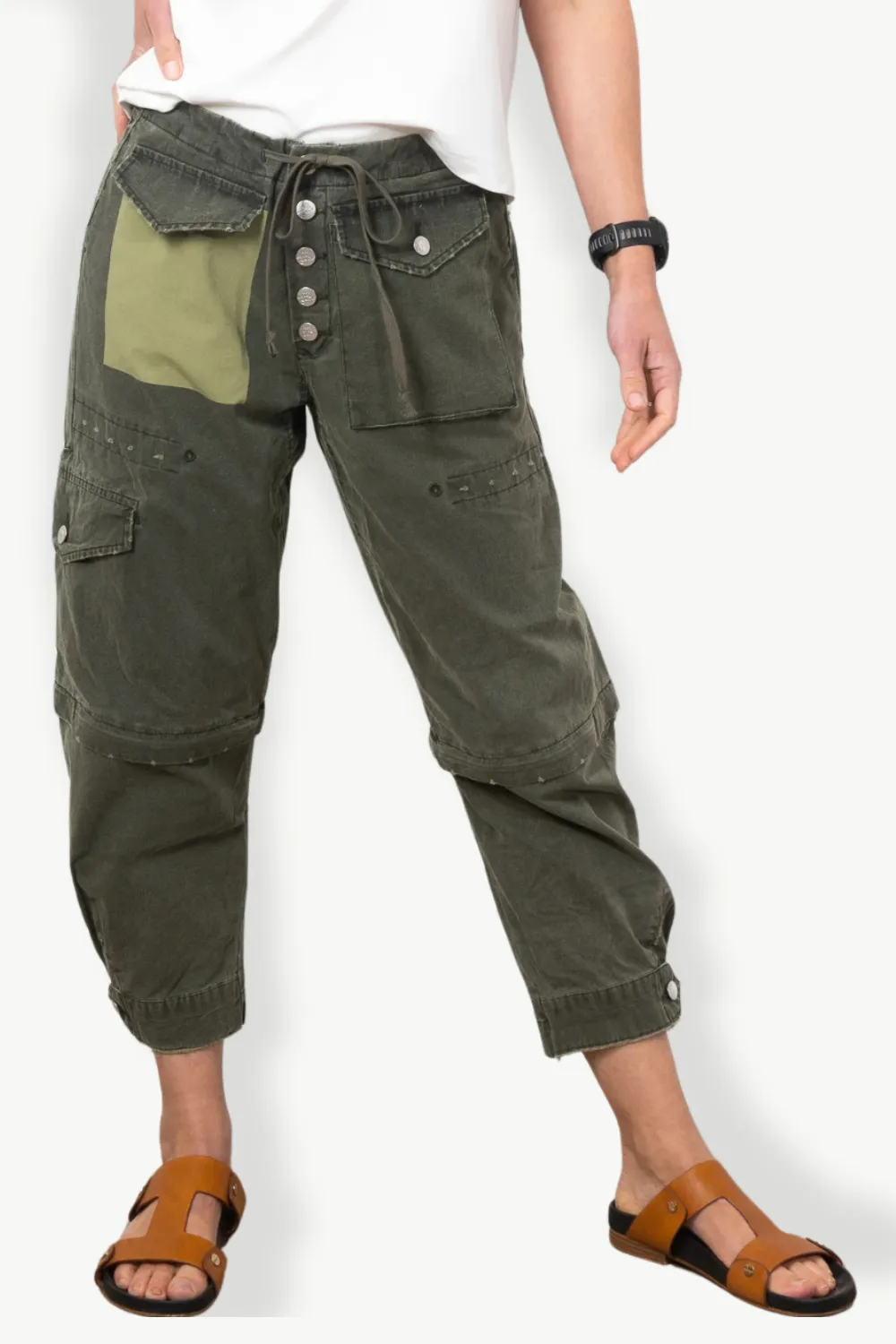 Trucker Jean in Olive