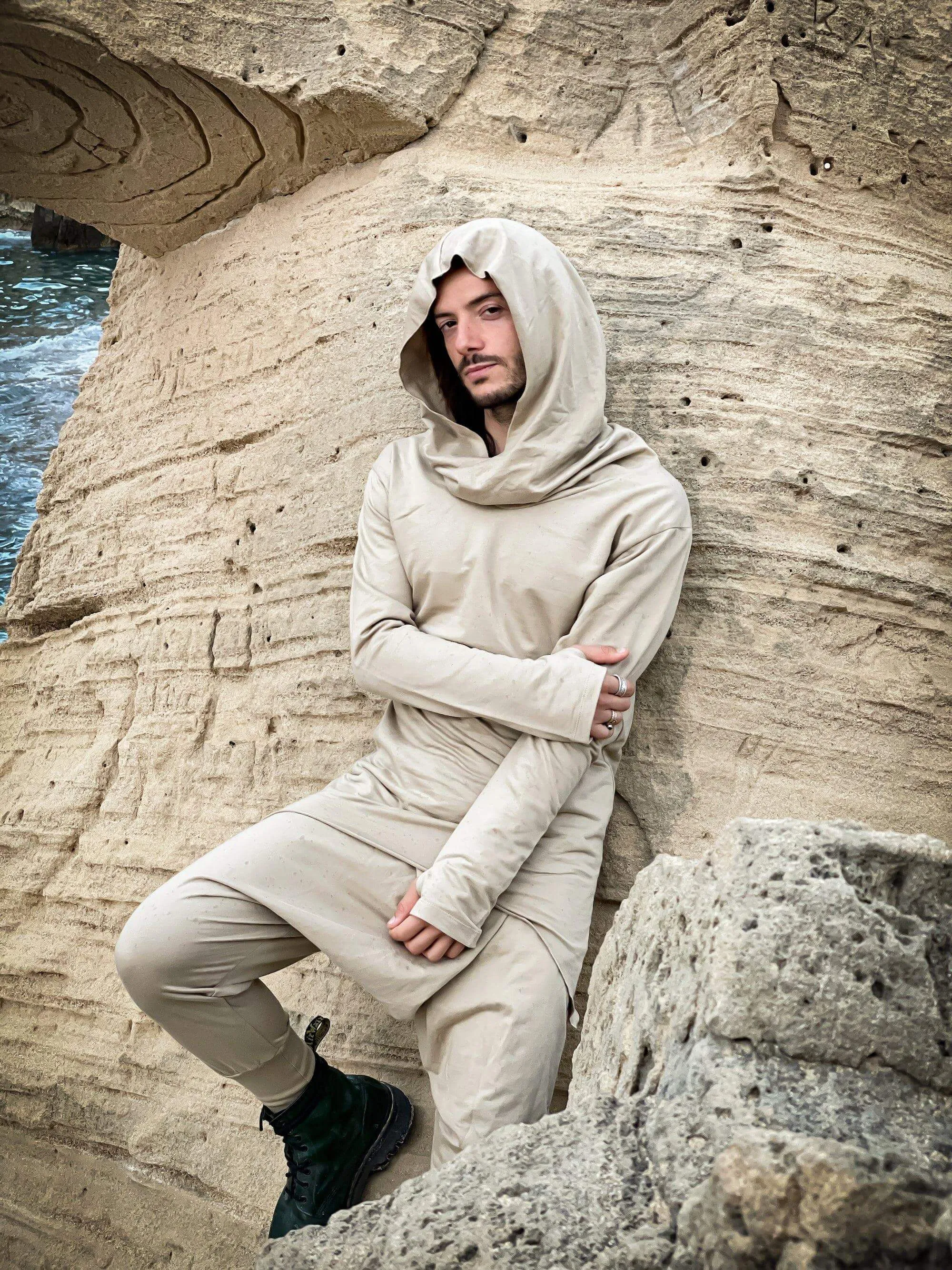 URBAN Ninja - Desert Khaki Cotton Harem Pants