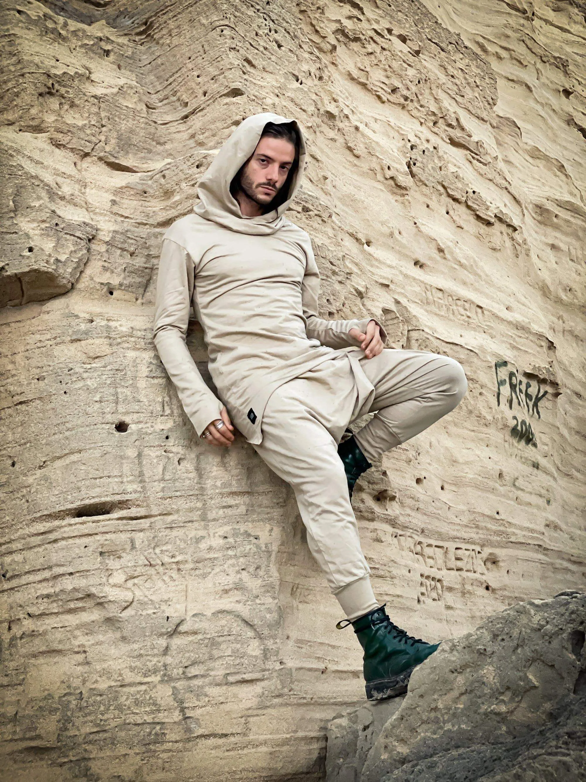 URBAN Ninja - Desert Khaki Cotton Harem Pants