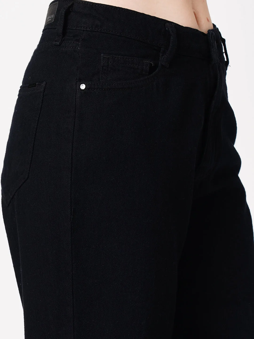 Women High-Rise Loose Straight Jeans