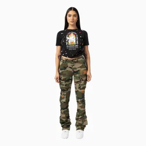 Women's High Rise Utility Twill Stack Pant